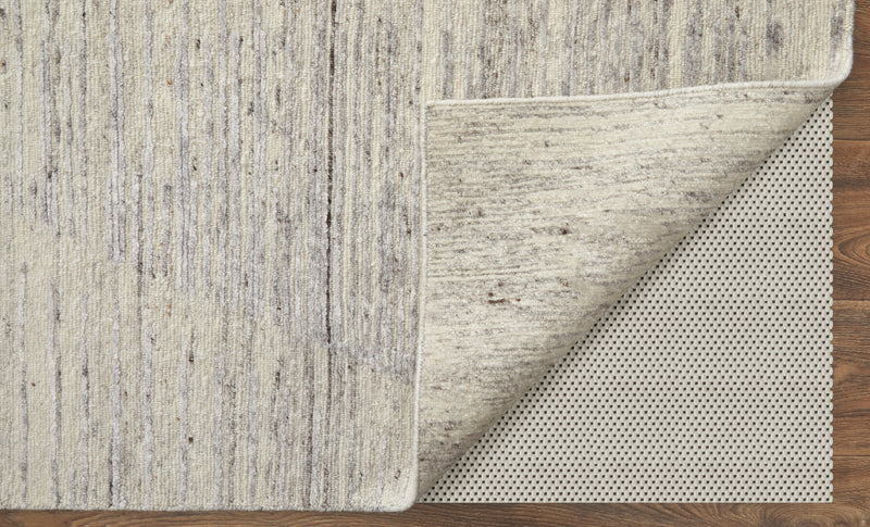 Brighton Modern Abstract, Ivory/Taupe/Silver
