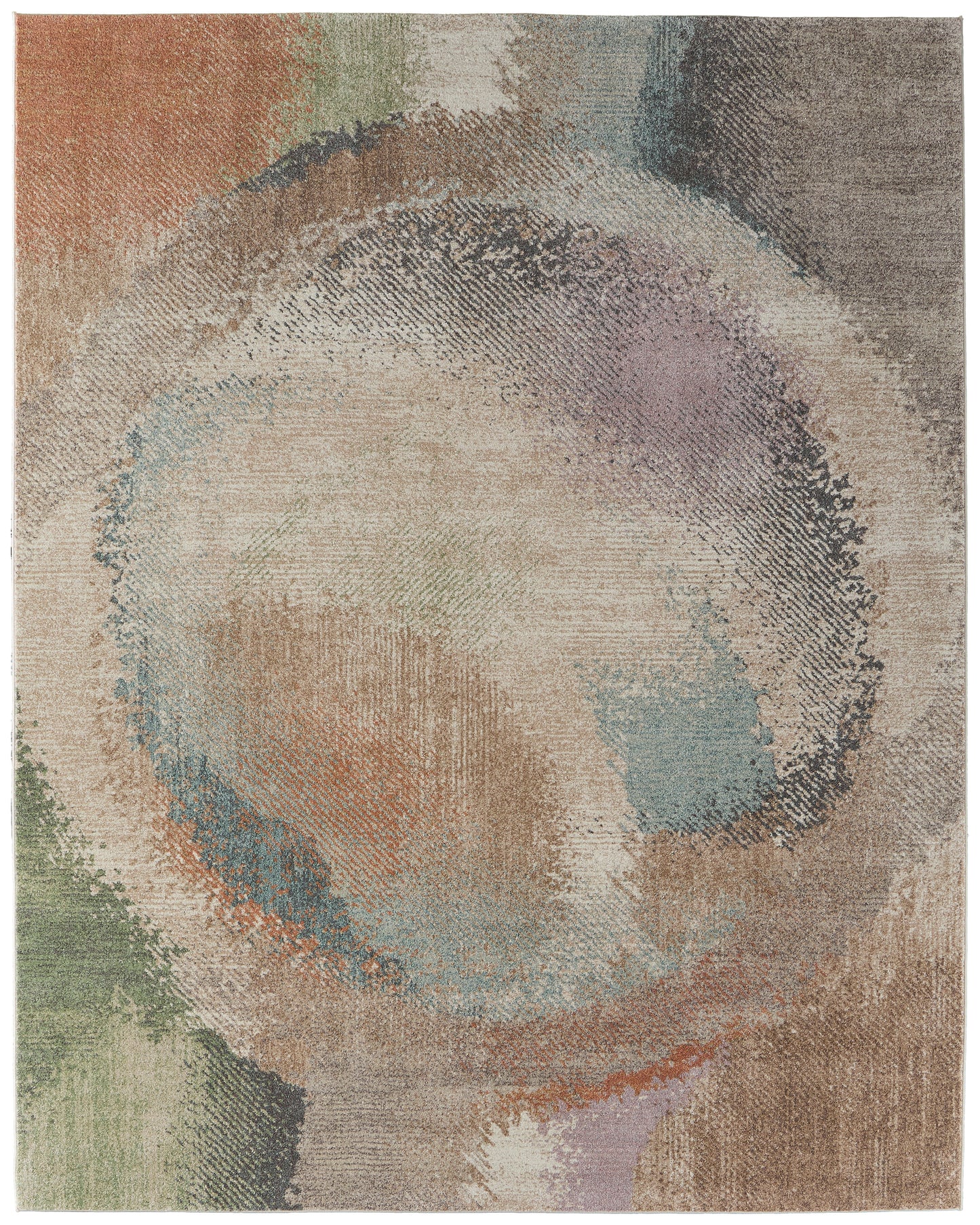 Eden Modern Abstract, Brown/Tan/Blue