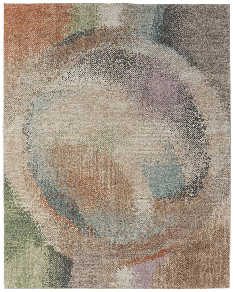 Eden Modern Abstract, Brown/Tan/Blue