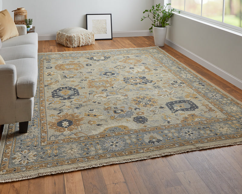 Corbitt Traditional Oriental, Blue/Brown/Gray