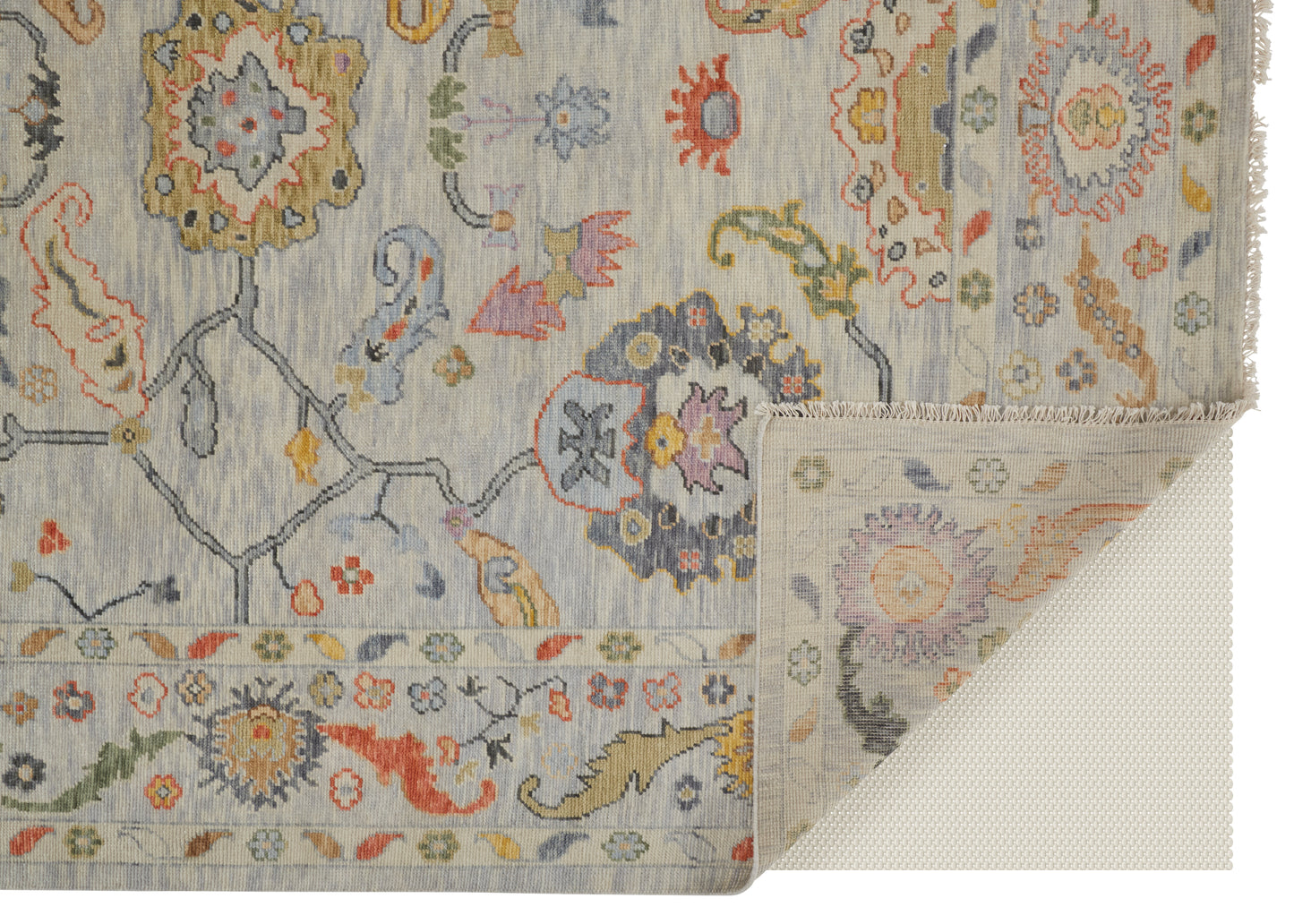 Karina Traditional Persian, Gray/Yellow/Red
