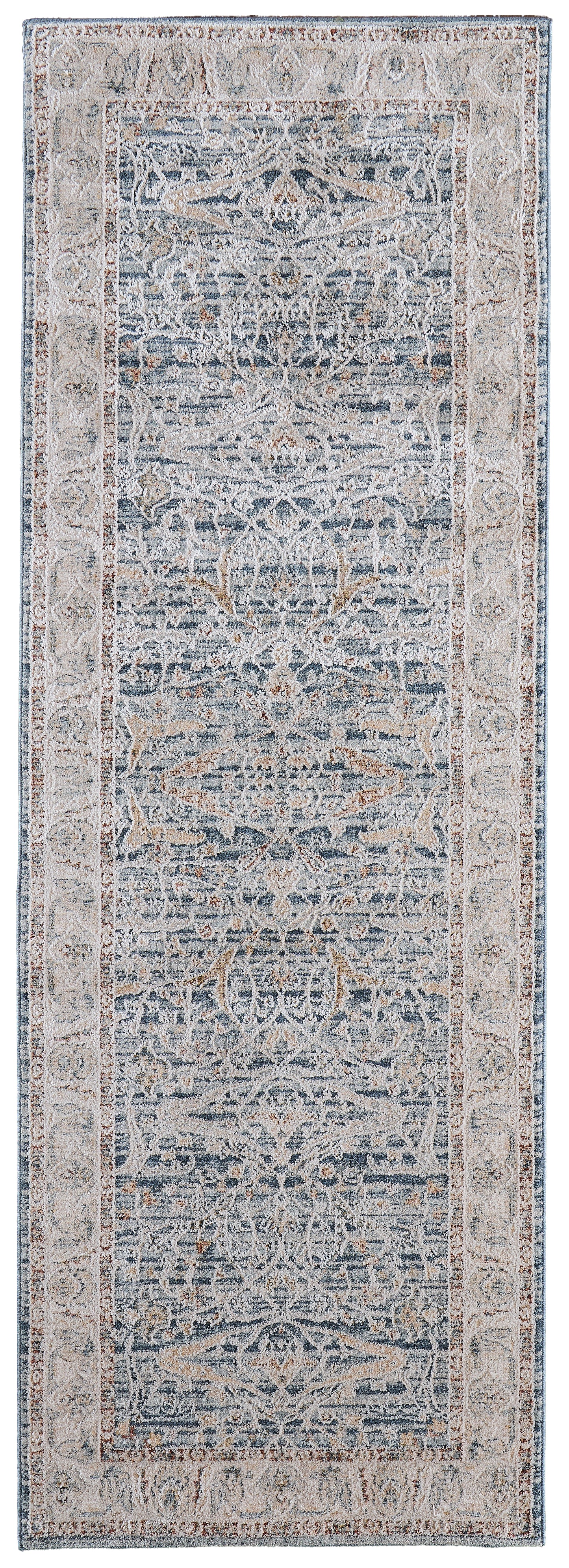 Pasha Transitional Ikat, Blue/Taupe/Ivory