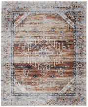 Melrose Transitional Distressed, Ivory/Red/Blue