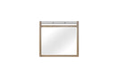 Switch Queen Canopy Bedroom Set With A 2 Drawer Nightstand A Dresser With Poster Mirror And A Door Chest - Sand 3 image