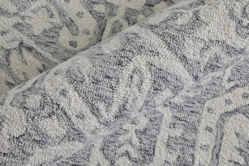 Belfort Traditional Geometric, Gray/White
