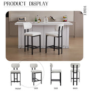 Modern Counter Height Stools (Set of 2)
