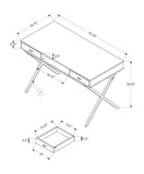 Switch Computer Desk For Home Office, Laptop, Storage Drawers, Glossy Contemporary &amp; Modern 2 image