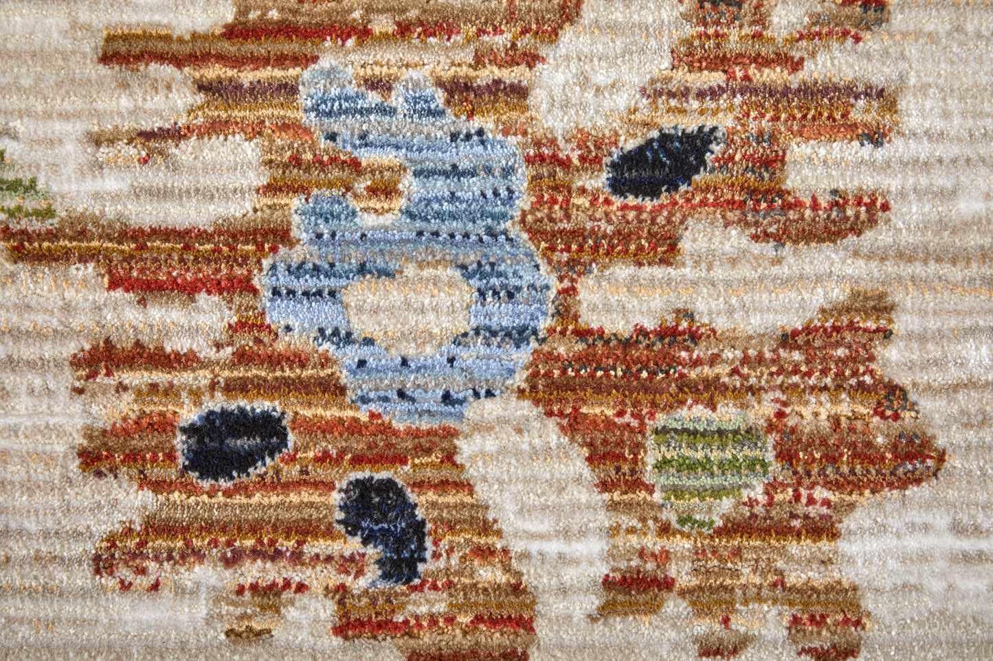Melrose Transitional Floral & Botanical, Ivory/Red/Blue