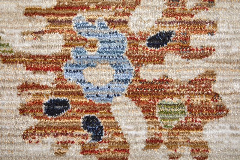 Melrose Transitional Floral & Botanical, Ivory/Red/Blue