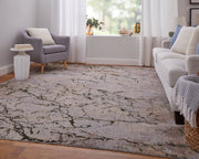 Pryor Modern Abstract, Taupe/Green/Tan