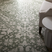 Belfort Traditional Floral & Botanical, Ivory/Green
