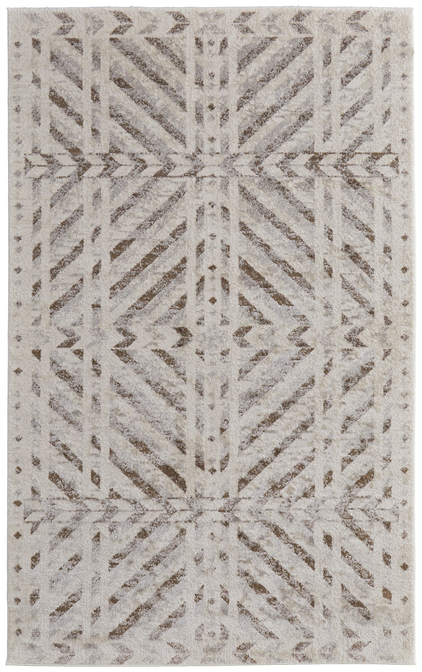 Vancouver Modern Geometric, Ivory/Tan/Brown