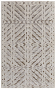 Vancouver Modern Geometric, Ivory/Tan/Brown