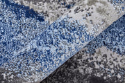 Gaspar Modern Abstract, Blue/Gray/White