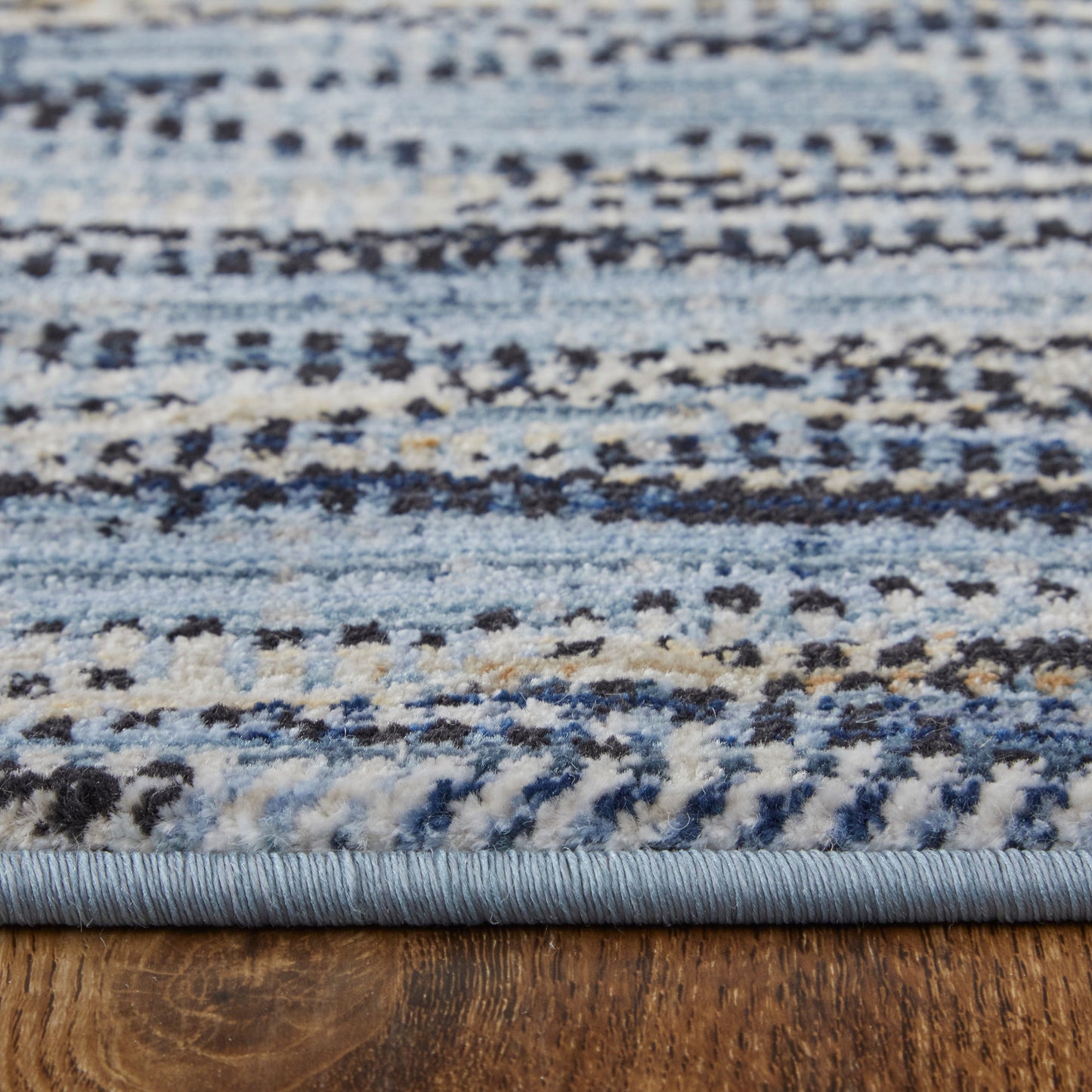 Sonora Modern Abstract, Blue/Ivory/Tan