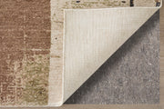 Pearson Modern Abstract, Ivory/Green/Brown