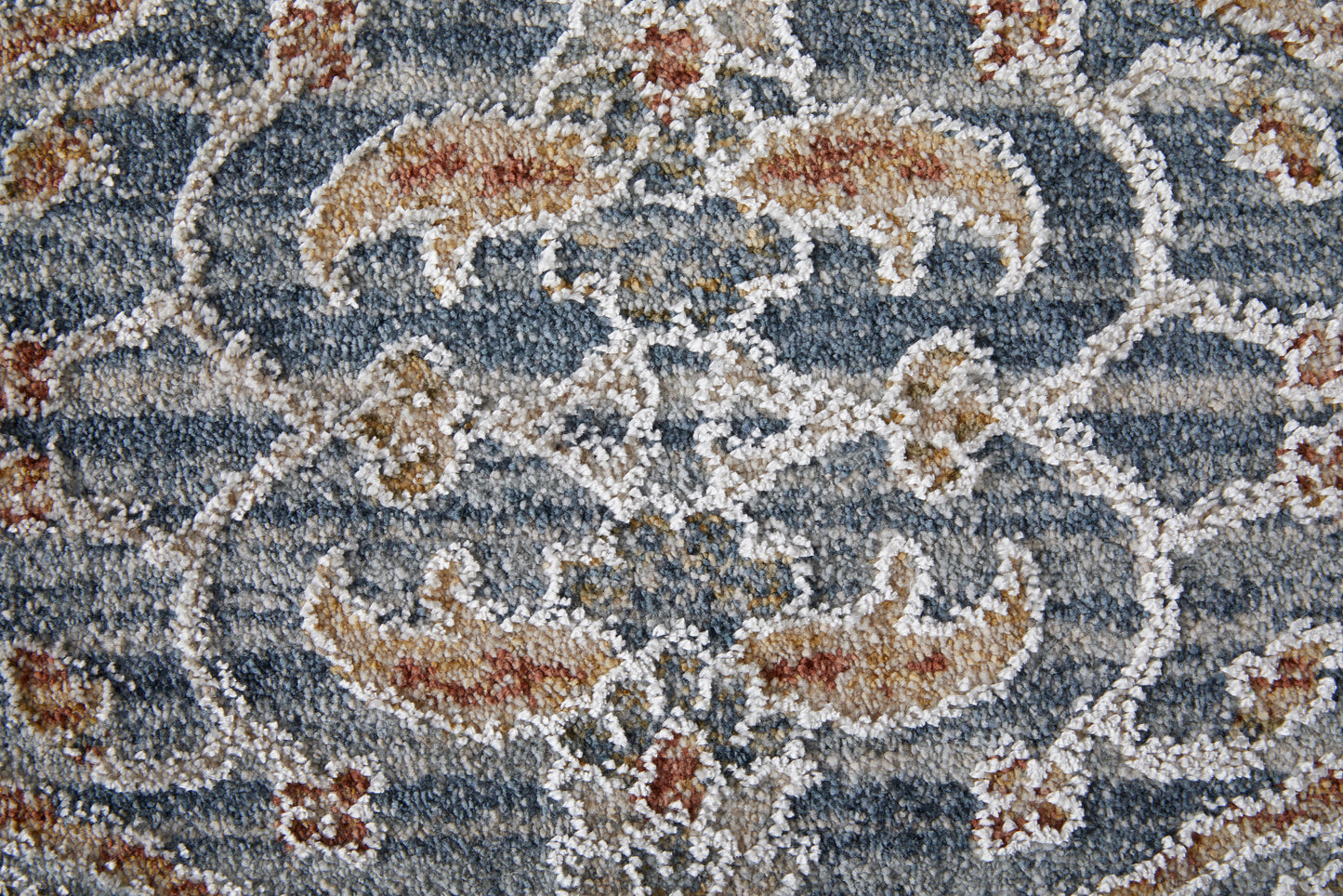 Pasha Transitional Ikat, Blue/Taupe/Ivory