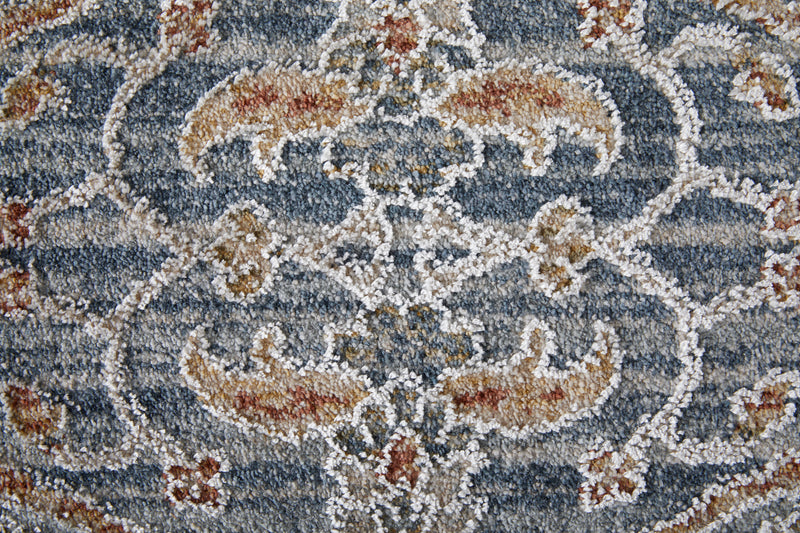 Pasha Transitional Ikat, Blue/Taupe/Ivory