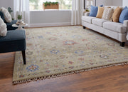 Fillmore Transitional Floral & Botanical, Brown/Tan/Blue