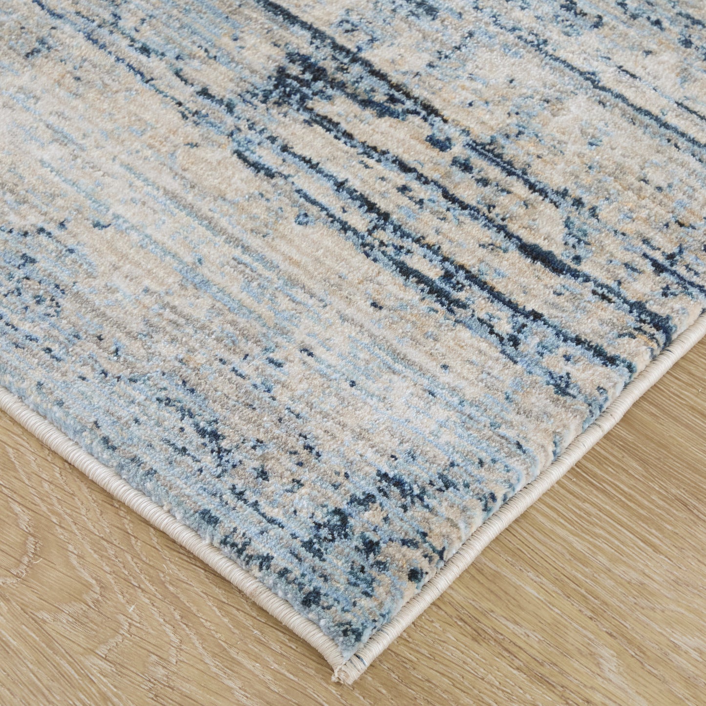 Sonora Modern Abstract, Blue/Ivory/Gray