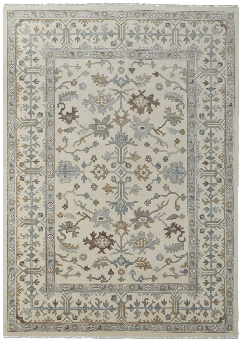 Karina Transitional Floral & Botanical, Ivory/Gray/Brown