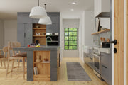 Jameson Modern Distressed, Gray/Ivory