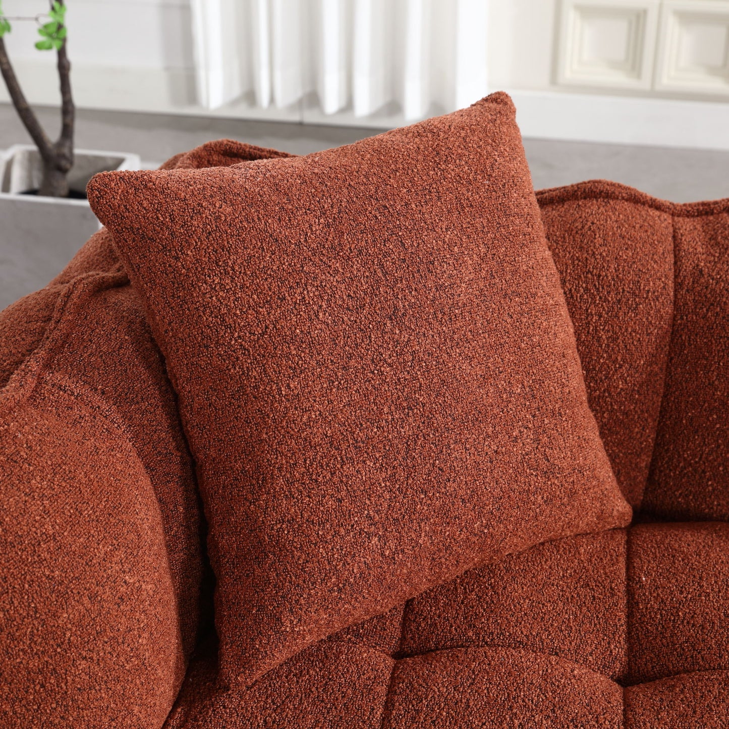 Cozy Beanbag Chair With High Resilience Foam Core For 2
