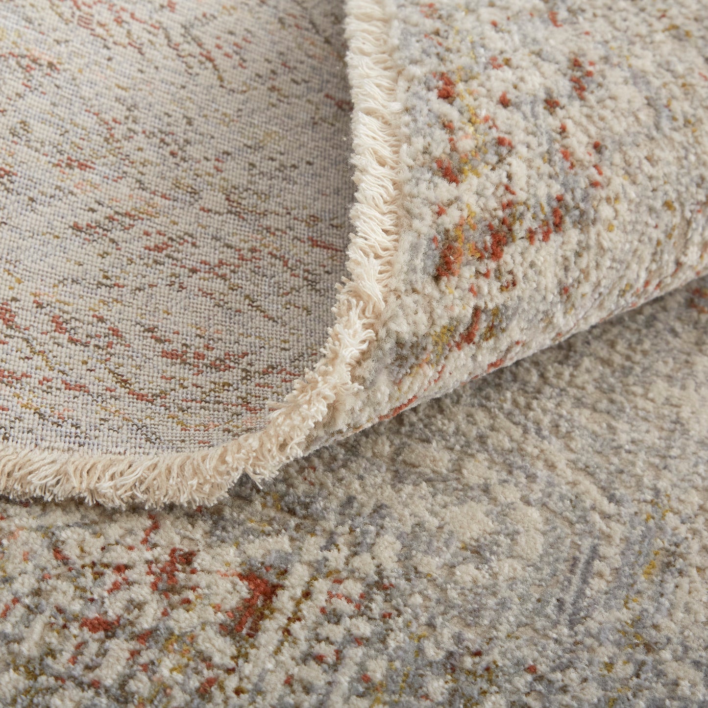 Kaia Transitional Distressed, Tan/Ivory/Orange