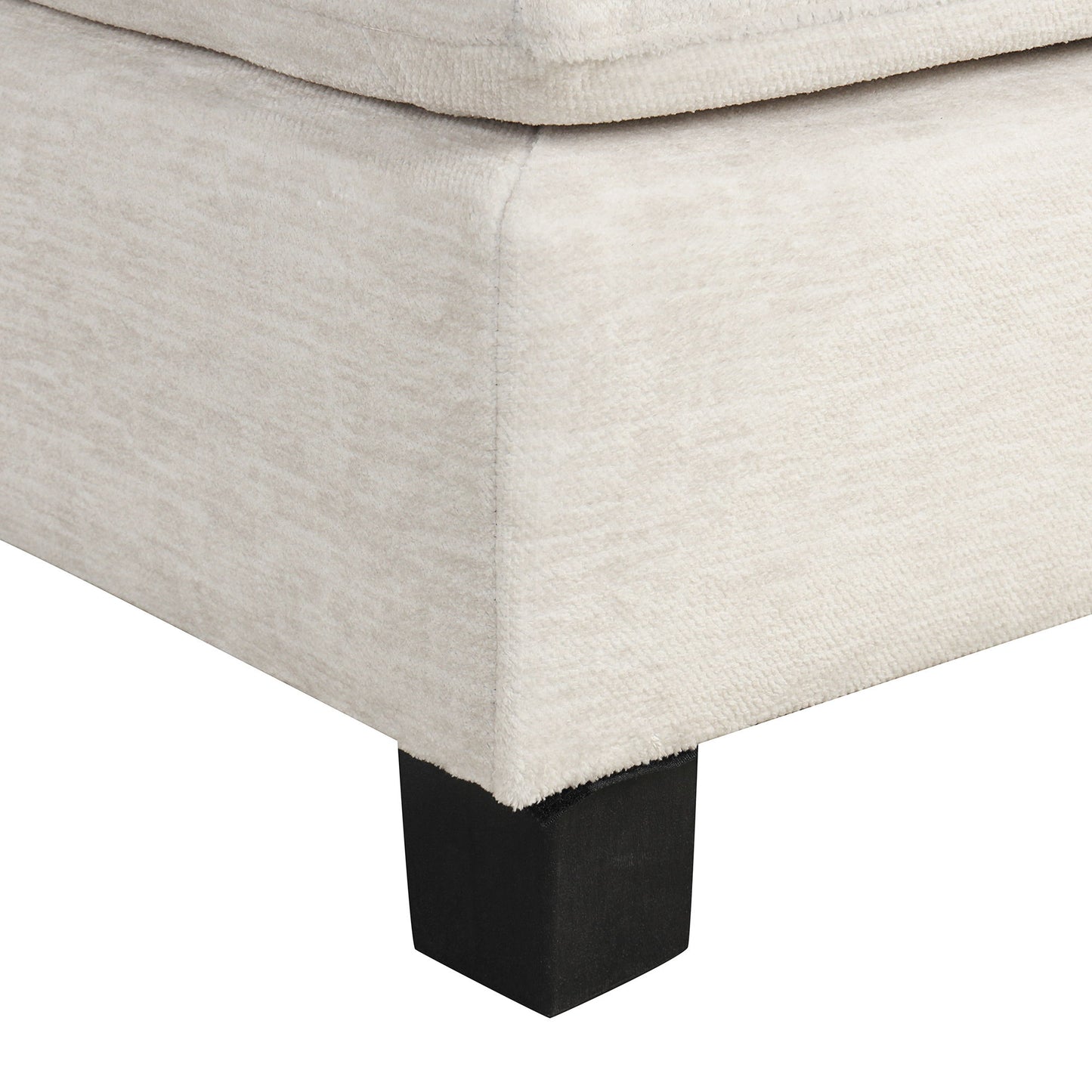 Contemporary U - Shaped Sectional Sofa With Movable Storage Ottoman