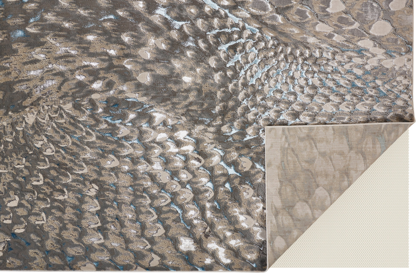 Azure Modern Abstract, Blue/Silver/Gray