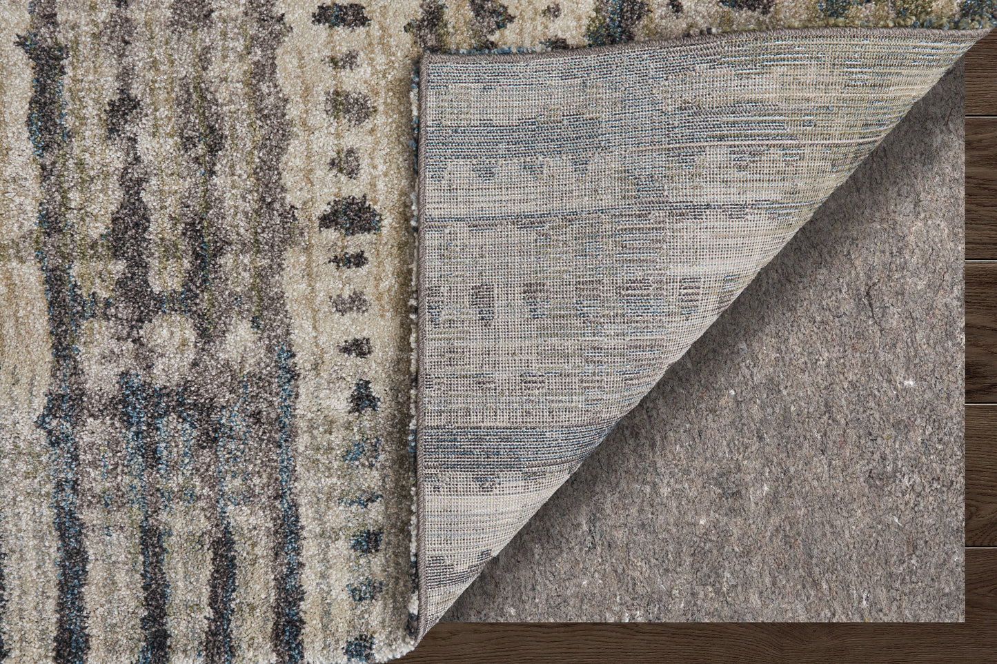 Skyview Modern Abstract, Gray/Black/Ivory