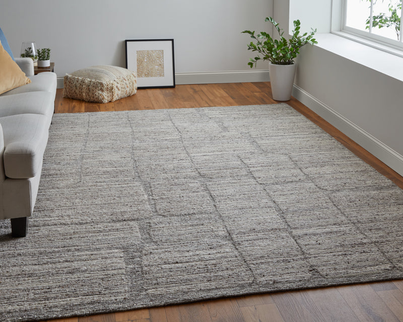 Navaro Modern Abstract, Gray/Ivory/Taupe