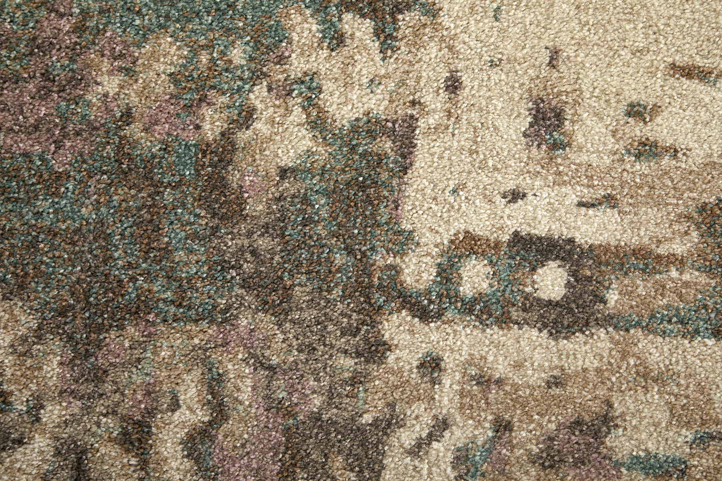 Eden Modern Abstract, Ivory/Blue/Purple