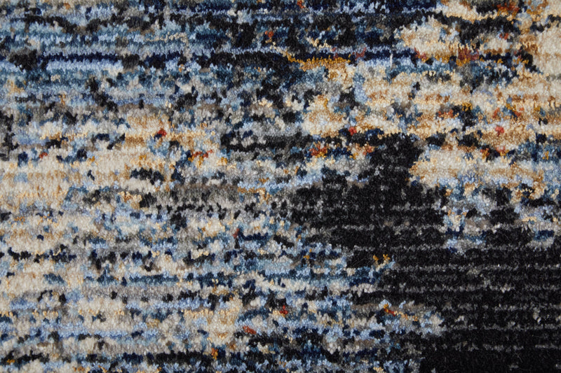 Sonora Modern Abstract, Tan/Blue/Gray