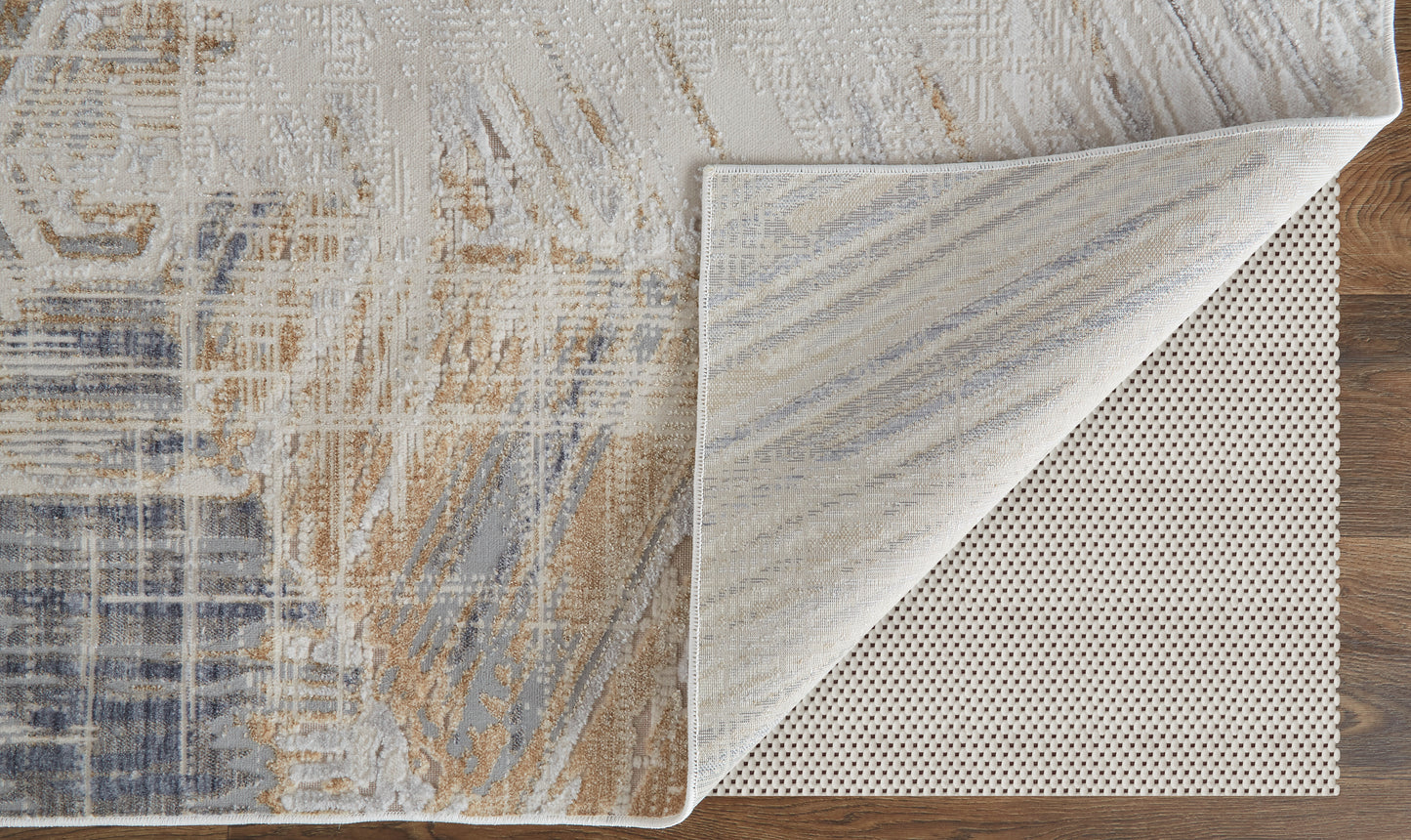 Laina Transitional Abstract, Tan/Ivory/Gray