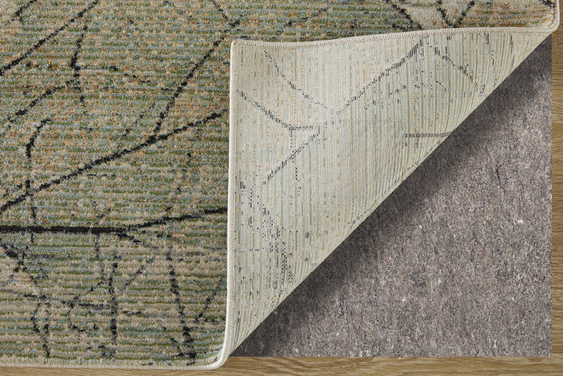 Sonora Modern Abstract, Green/Tan/Ivory