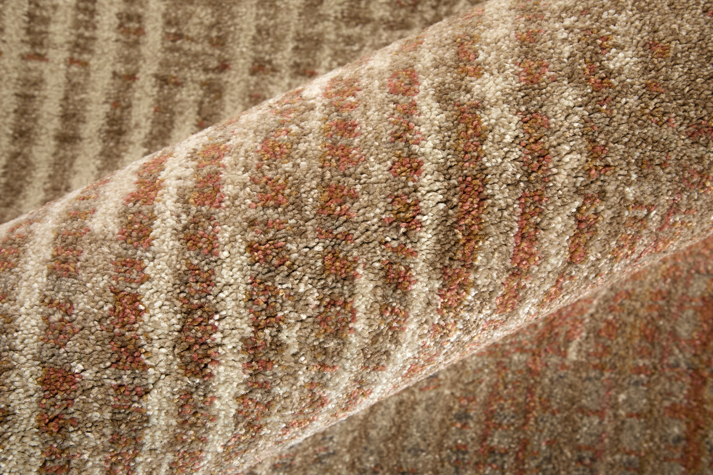 Eden Modern Abstract, Ivory/Taupe/Pink