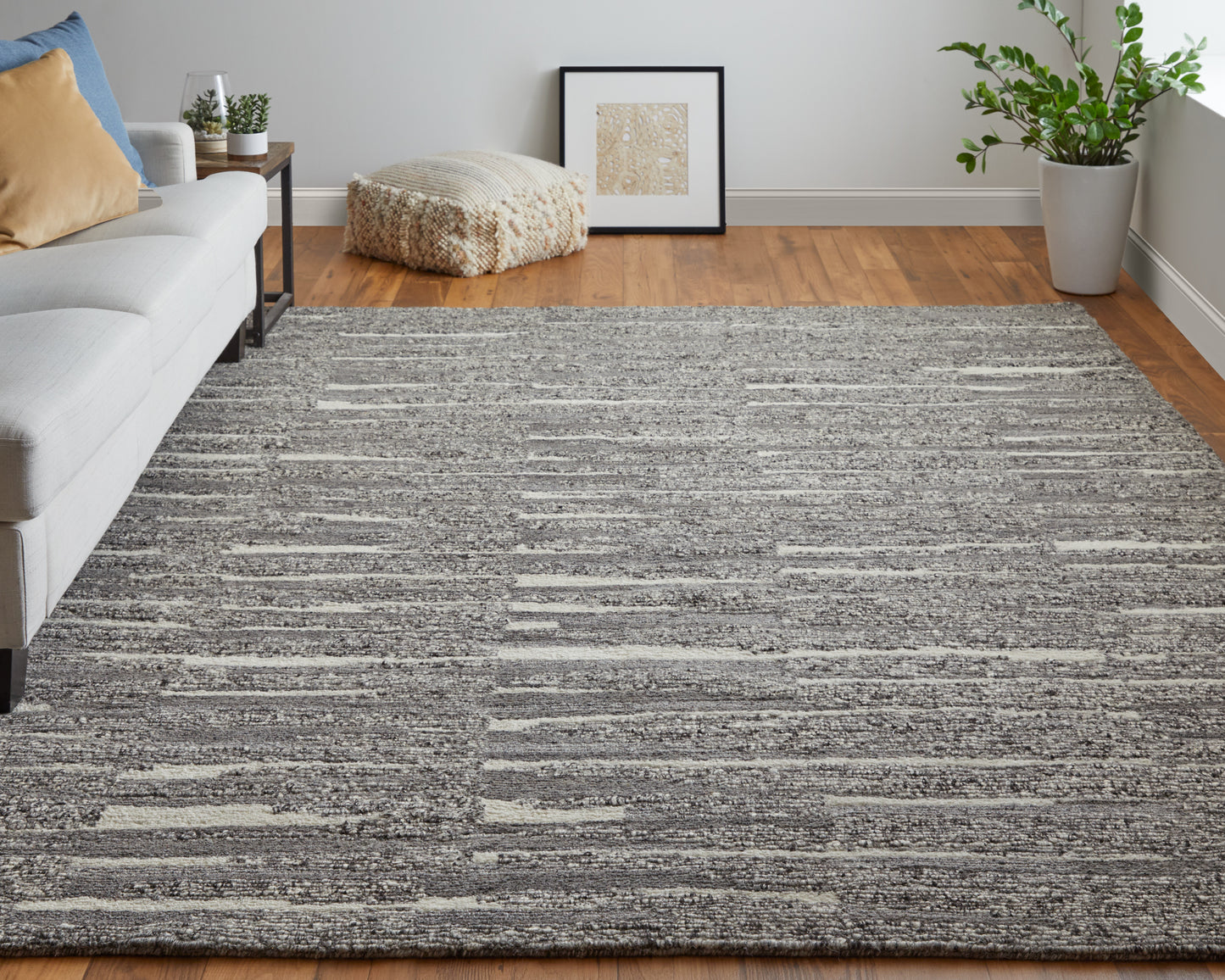 Navaro Modern Abstract, Gray/Taupe/Ivory