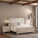 Switch 3 Piece Bedroom Set With Padded Headboard, 2 Nightstands 2 image
