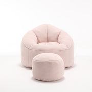 Bedding Bean Bag Sofa Chair High Pressure Foam With Footrest