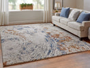 Switch Gilmore Modern Abstract, Ivory/Blue/Orange 3 image