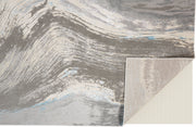 Azure Modern Abstract, Gray/Ivory/Blue