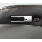 Summit Triple-Power 7-Piece Reclining Sectional with Modern  Sound and Two Consoles