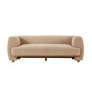 Flow 79 in. Modern Upholstered Velvet Sofa Elegant Curved Couch with Comfortable Seating for Living Room,Nomad