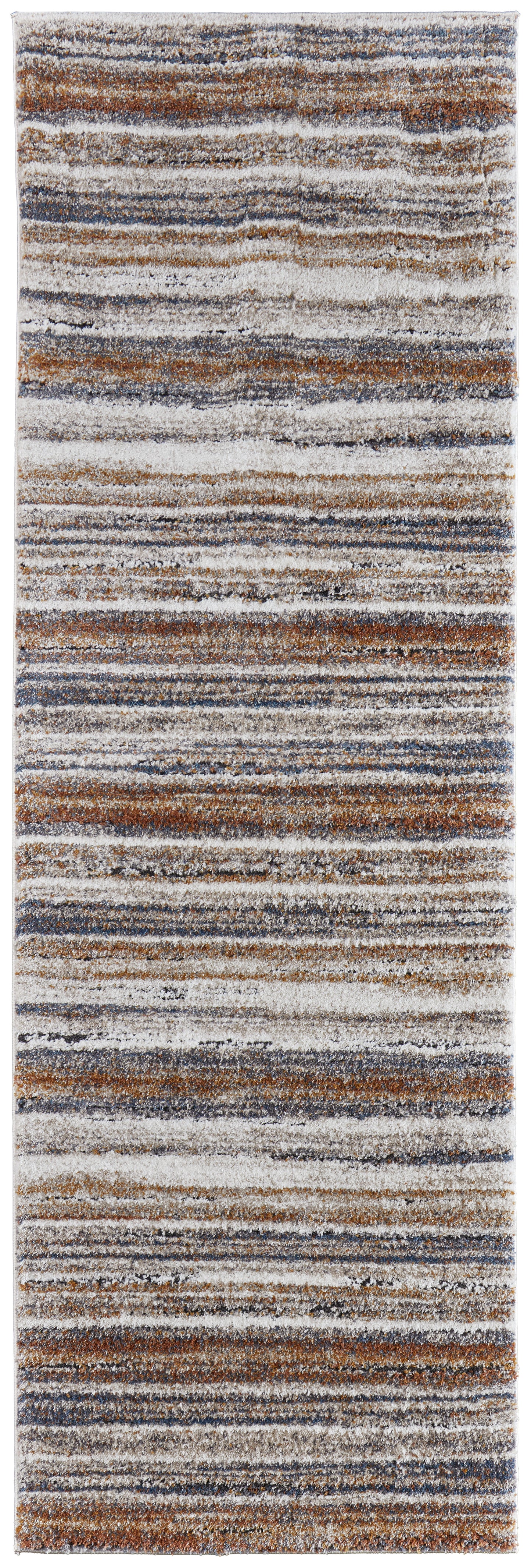 Gilmore Modern Stripes, Ivory/Orange/Gray