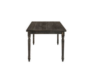 Claudia II - Weathered 7 Pieces Dining Room Set - Gray