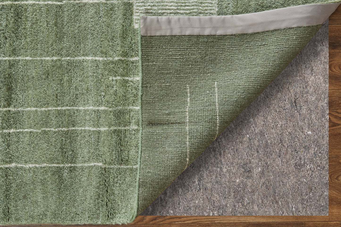 Agape Modern Abstract, Green/Ivory