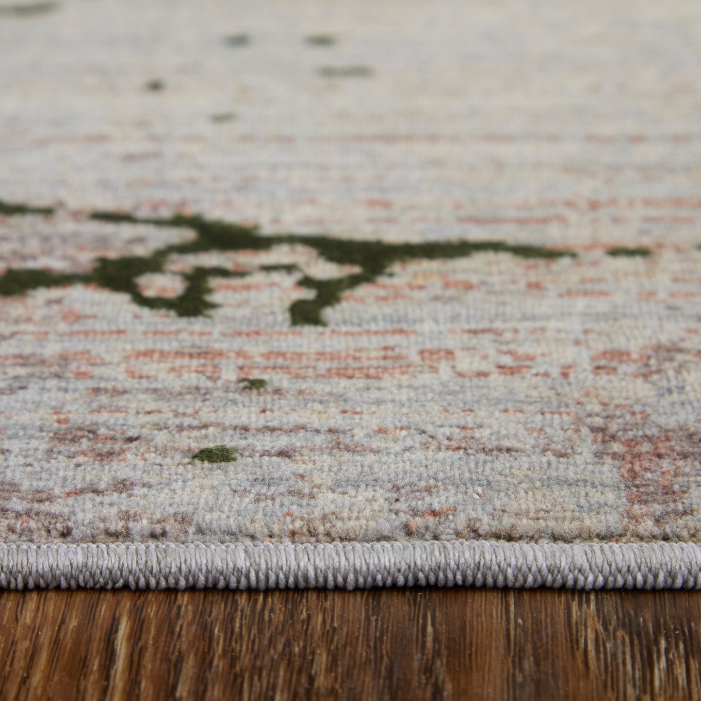 Pryor Modern Abstract, Taupe/Green/Tan