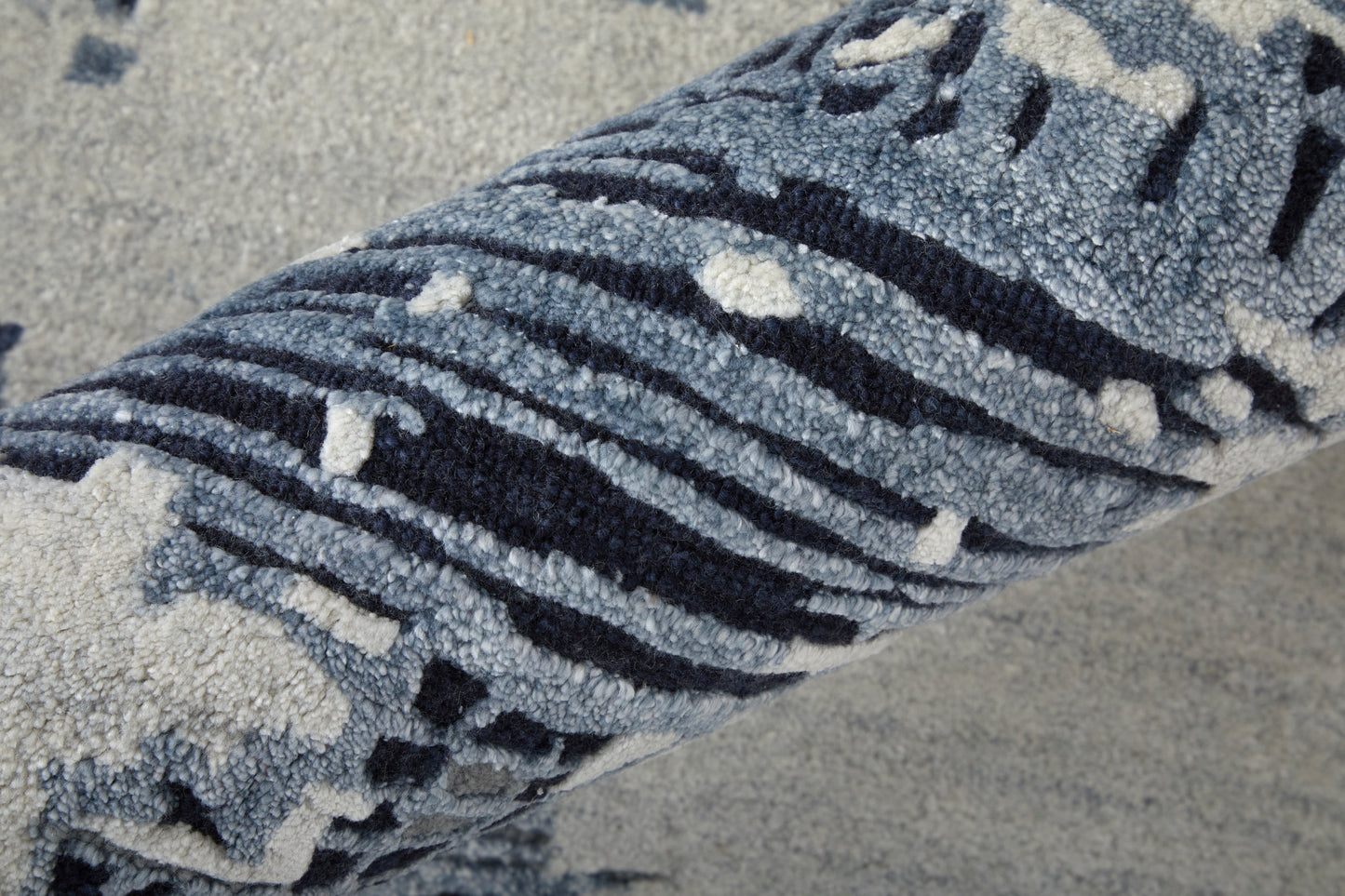 Zarah Modern Abstract, Blue/Ivory