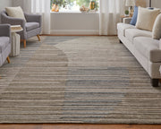 Elias Modern Abstract, Brown/Blue/Tan